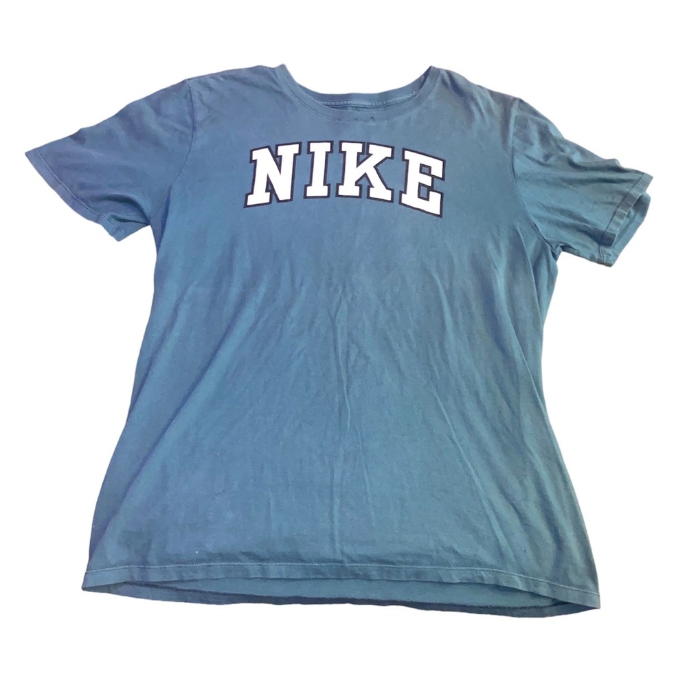 Nike Shirt Adult Extra Large Green Spell Out Logo Casual Athletic Outdoors Mens